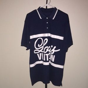 Louis Vuitton | Street Style Bi-color Cotton Short Sleeves Logo